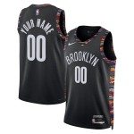 Maillot NBA Brooklyn Nets Personnalisable Nike 2025-26 City Edition Noir Swingman - Homme